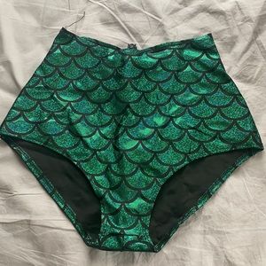 Mermaid high waisted  shorts